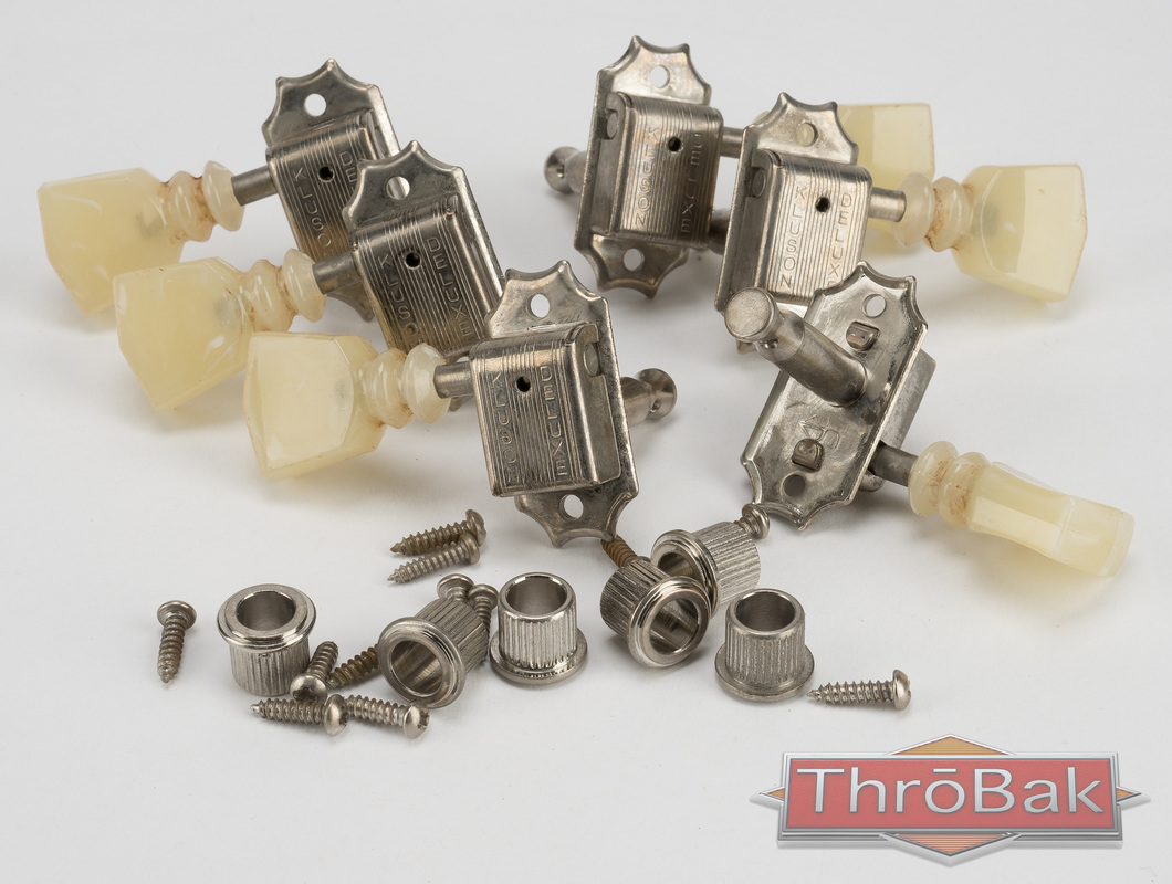 ThroBak Aged Nickel Tuners and Bridges for Gibson Electric Guitars