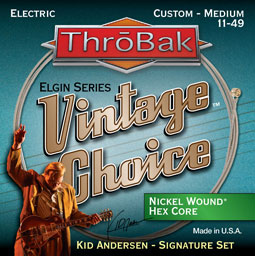 ThroBak Vintage Choice Kid Andersen signature electric guitar strings.