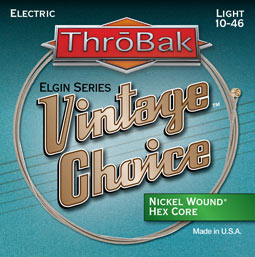 ThroBak Vintae Choice electric guitar strings photo.