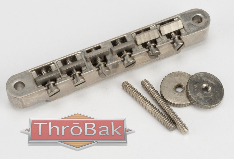 ThroBak Aged Nickel Gibson Style ABR-1 No Wire Bridge