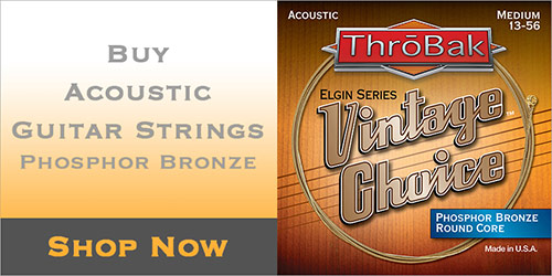 ThroBak acoustic guitar strings button.