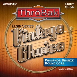 ThroBak Vintage Choice acoustic guitar strings photo.