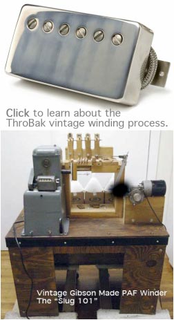 ThroBak SLE-101 P.A.F. - Vintage Repro PAF Humbucker Pickups - ThroBak
