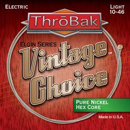ThroBak Vintage Choice pure Nickel electri guitar strings photo.