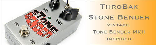 ThroBak Stone Bender effect pedal button.