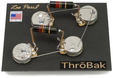 ThroBak Les Paul guitar wiring harness photo.